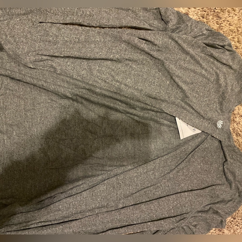 grey long sleeve